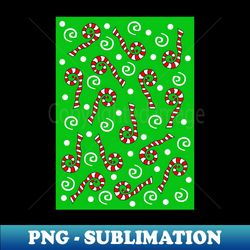 Candy Cane Pattern - Sublimation-Ready PNG File - Bring Your Designs to Life