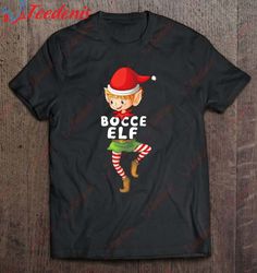 Bocce Elf Costume Christmas Holiday Matching Funny T-Shirt, Plus Size Womens Christmas Clothing  Wear Love, Share Beauty
