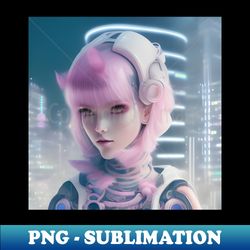 cyber  girl developer anime - Premium PNG Sublimation File - Perfect for Personalization