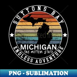Suttons Bay Michigan - PNG Transparent Sublimation File - Transform Your Sublimation Creations