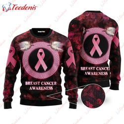 Breast Cancer Awareness Ugly Christmas Best Mens T-Shirt  Women, Ugly Christmas Sweater Funny  Wear Love, Share Beauty