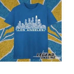 Los Angeles C Football Team All Time Legends, Los Angeles City Skyline shirt