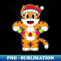 Tiger Christmas Fairy lights - High-Resolution PNG Sublimation File - Defying the Norms