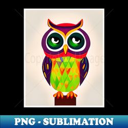 Wise Owl - Modern Sublimation PNG File - Capture Imagination with Every Detail