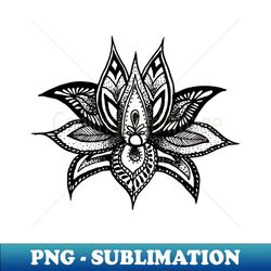Lotus Flower - PNG Transparent Digital Download File for Sublimation - Transform Your Sublimation Creations