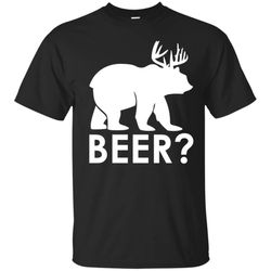 Funny Beer Bear Deer Hunting T-Shirt