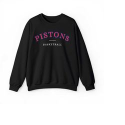 Detroit Pistons Comfort Premium Crewneck Sweatshirt, vintage, retro, men, women, cozy, comfy, gift