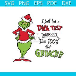 I Just Took a DNA Test Im 100% That Grinch SVG Design File