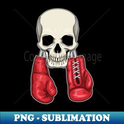 skull boxing gloves boxing - creative sublimation png download - perfect for sublimation mastery