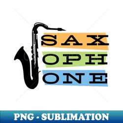 saxophone - jazz retro vintage 60s design - decorative sublimation png file - defying the norms