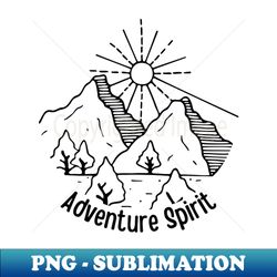 Adventure Spirit - PNG Transparent Sublimation Design - Enhance Your Apparel with Stunning Detail
