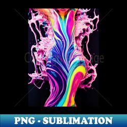 Painted Insanity Dripping Madness 7 - Abstract Surreal Expressionism Digital Art - Bright Colorful Portrait Painting - Dripping Wet Paint  Liquid Colors - Artistic Sublimation Digital File - Spice Up Your Sublimation Projects