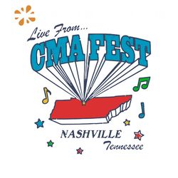 Live From CMA Fest Nashville Tennessee SVG For Cricut Files