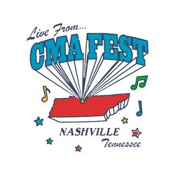 Live From CMA Fest Nashville Tennessee SVG For Cricut Files