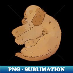 Cute english cocker spaniel sleeping illustration - Special Edition Sublimation PNG File - Unlock Vibrant Sublimation Designs