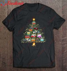 Camper Christmas Tree Vehicles Camping Rving Trailers Gift Zip T-Shirt, Womens Christmas Shirts Sale  Wear Love, Share B