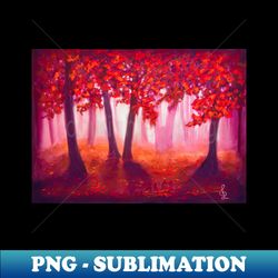 Red autumn woods - Creative Sublimation PNG Download - Fashionable and Fearless