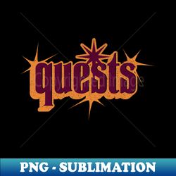 Quests Retro Gamer Life - Retro PNG Sublimation Digital Download - Perfect for Sublimation Mastery