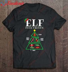 Candy Candy Canes Candy Corns Syrup Elf Food Groups T-Shirt, Best Cotton Christmas Shirts Mens  Wear Love, Share Beauty