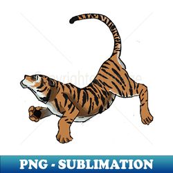 swimming tiger - Exclusive Sublimation Digital File - Vibrant and Eye-Catching Typography