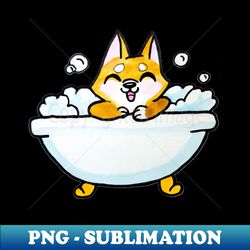 Animal Friend Dog in Bath - Special Edition Sublimation PNG File - Spice Up Your Sublimation Projects