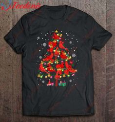 Cardinal Bird Christmas Tree Funny Bird Lover X-Mas Gifts T-Shirt, Christmas T-Shirts Ladies Plus Size  Wear Love, Share