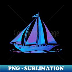 Uncomplicated Elegance on the Waves in Blue - Instant Sublimation Digital Download - Unlock Vibrant Sublimation Designs