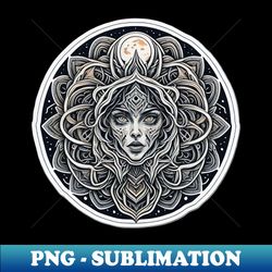 Moon lady - Premium PNG Sublimation File - Add a Festive Touch to Every Day
