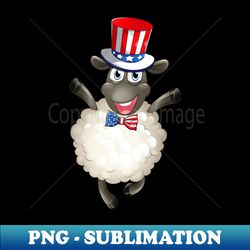 sheep american flag hat patriotic 4th of july gifts - creative sublimation png download - add a festive touch to every day