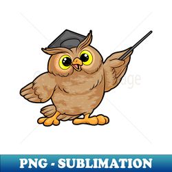 Owl as Teacher with Pointer - Professional Sublimation Digital Download - Add a Festive Touch to Every Day