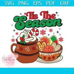 Tis The Season Pan Dulce Christmas SVG Cricut File