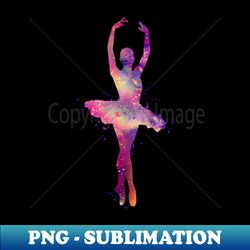 girl ballerina watercolor - unique sublimation png download - add a festive touch to every day