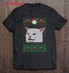 Cat Ugly Christmas Sweater Version2 T-Shirt, Family Christmas Shirt Ideas Funny  Wear Love, Share Beauty