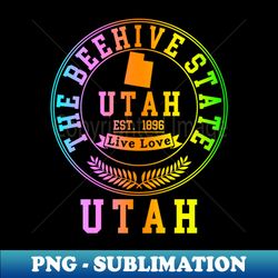 Utah USA - High-Quality PNG Sublimation Download - Vibrant and Eye-Catching Typography