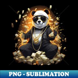 panda crazy wealth - Trendy Sublimation Digital Download - Transform Your Sublimation Creations