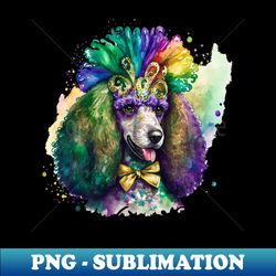 Mardi Gras Cutie Poodle Take 2 - Digital Sublimation Download File - Unleash Your Creativity