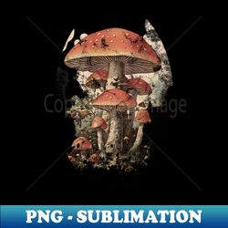 Mushroom Psychedelic Graphic - Instant Sublimation Digital Download - Vibrant and Eye-Catching Typography