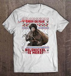 Cheer Or Fear Belsnickel Is Here Christmas Sweater White Version T-Shirt, Christmas Family Reunion Sweatshirts  Wear Lov