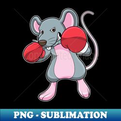 rat at boxing with boxing gloves - instant sublimation digital download - revolutionize your designs