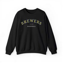 Milwaukee Brewers Comfort Premium Crewneck Sweatshirt, vintage, retro, men, women, cozy, comfy, gift