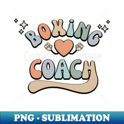retro boxing coach vintage 70s style - creative sublimation png download - perfect for sublimation mastery