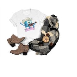 Cowboy BMO Shirt, YeeHaw Shirt, Cute Cartoon Cowboy Shirt, Cute Cartoon Shirt, Adorable Tee, Cartoon Gifts, Adventure Ti