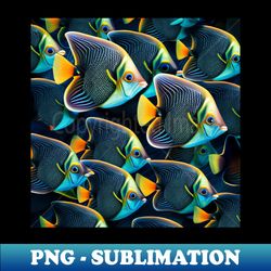 adorable marine fish pattern - high-quality png sublimation download - revolutionize your designs