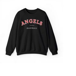 Los Angeles Angles Comfort Premium Crewneck Sweatshirt, vintage, retro, men, women, cozy, comfy, gift