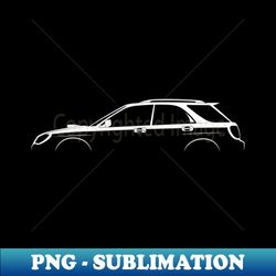 Subaru Impreza WRX Wagon GG 2005 Silhouette - Decorative Sublimation PNG File - Perfect for Creative Projects