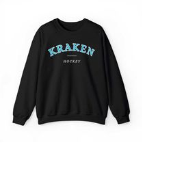 Seattle Kraken Comfort Premium Crewneck Sweatshirt, vintage, retro, men, women, cozy, comfy, gift