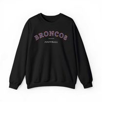 Denver Broncos Comfort Premium Crewneck Sweatshirt, vintage, retro, men, women, cozy, comfy, gift