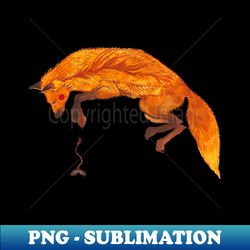 Jumping fox - Elegant Sublimation PNG Download - Perfect for Sublimation Art