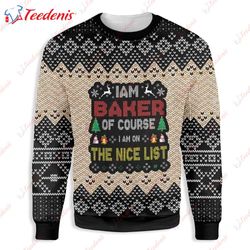 Christmas Baking Ugly Christmas Sweater, Funny Sweaters For Guys  Wear Love, Share Beauty