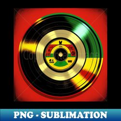 Reggae Music Rasta Vinyl Record - Unique Sublimation PNG Download - Add a Festive Touch to Every Day